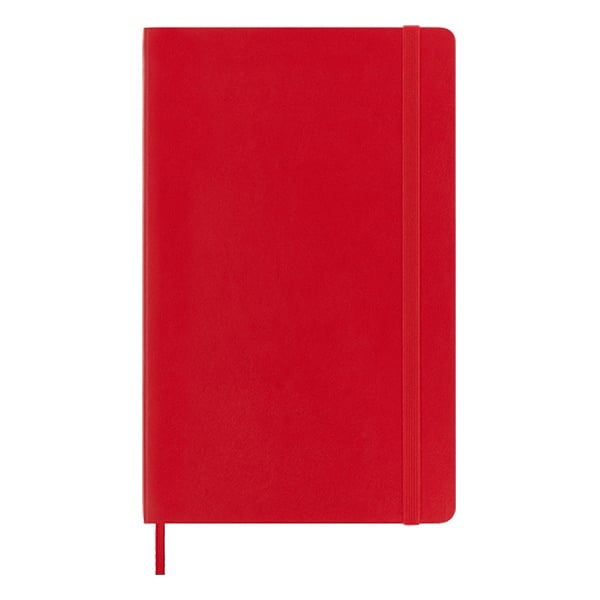 Moleskine Cuaderno Classic Tapa Blanda Liso Rojo Escarlata Talla L 13x21cm