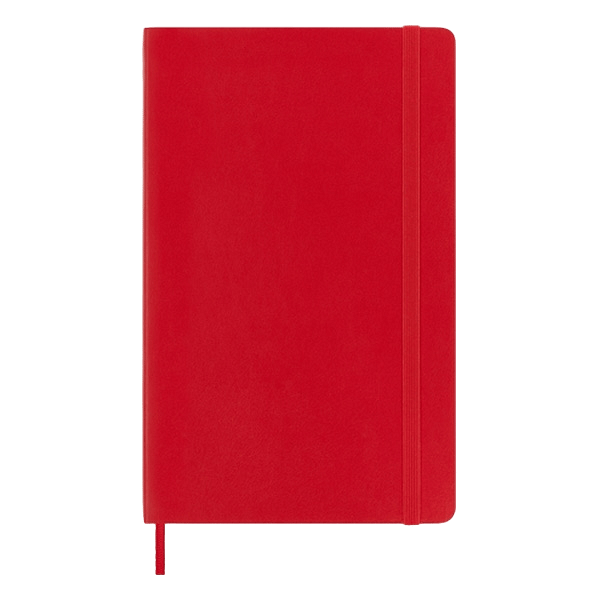 Moleskine Cuaderno Classic Tapa Blanda Liso Rojo Escarlata Talla L 13x21cm