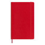 Moleskine Cuaderno Classic Tapa Blanda Liso Rojo Escarlata Talla L 13x21cm