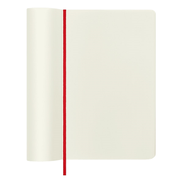 Moleskine Cuaderno Classic Tapa Blanda Liso Rojo Escarlata Talla L 13x21cm