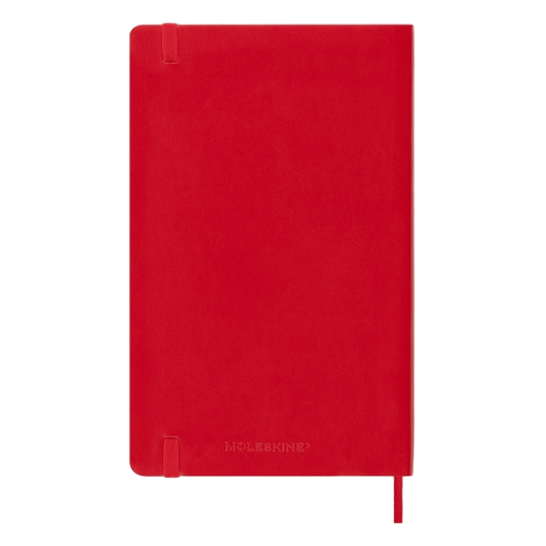 Moleskine Cuaderno Classic Tapa Blanda Liso Rojo Escarlata Talla L 13x21cm