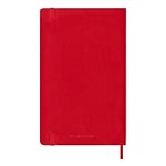 Moleskine Cuaderno Classic Tapa Blanda Liso Rojo Escarlata Talla L 13x21cm