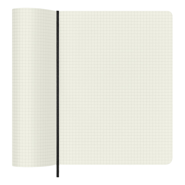 Moleskine Cuaderno Classic Tapa Blanda Cuadrícula Negro Talla XL 19x25cm