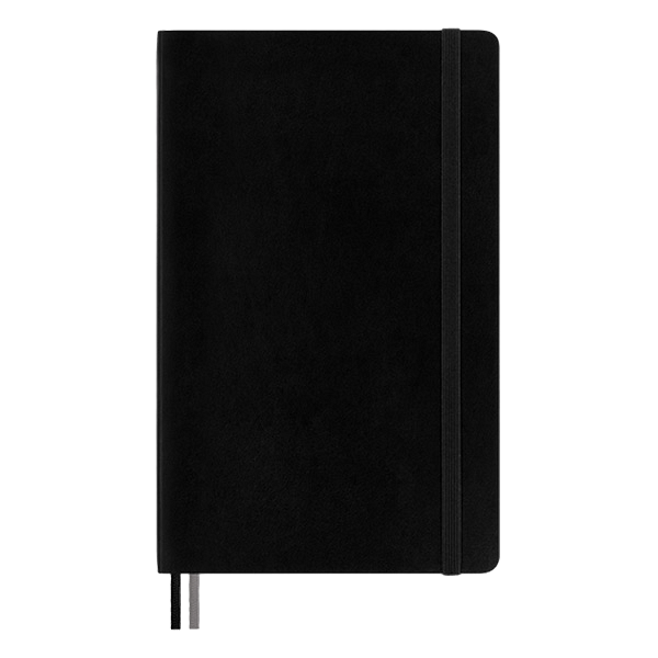 Moleskine Cuaderno Classic Ampliado Tapa Blanda Rayado Negro Talla L 13x21cm