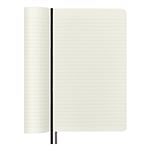 Moleskine Cuaderno Classic Ampliado Tapa Blanda Rayado Negro Talla L 13x21cm