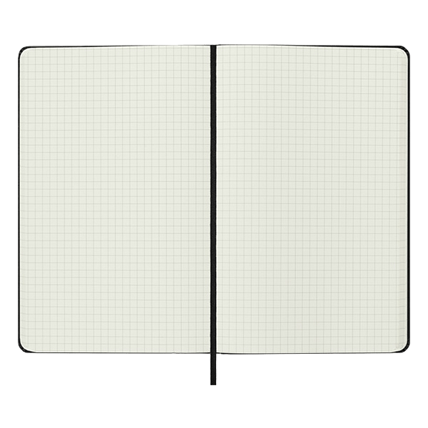 Moleskine Cuaderno Classic Tapa Dura Cuadrícula Negro Talla L 13x21cm