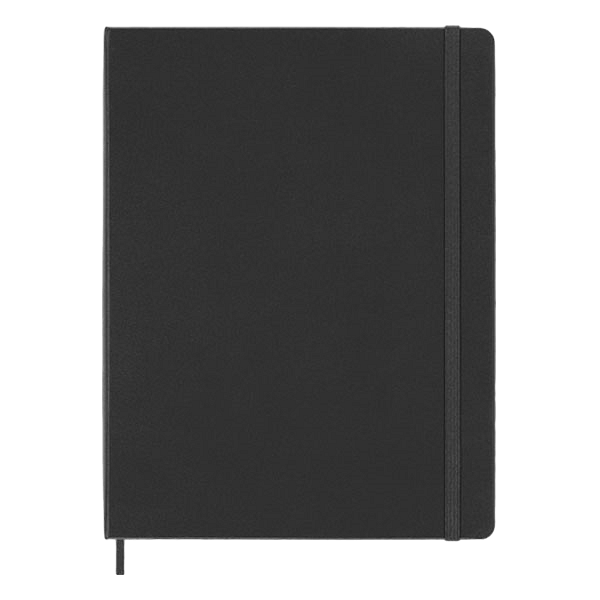 Moleskine Cuaderno Classic Tapa Dura Lisa Negro Talla XL 19x25cm