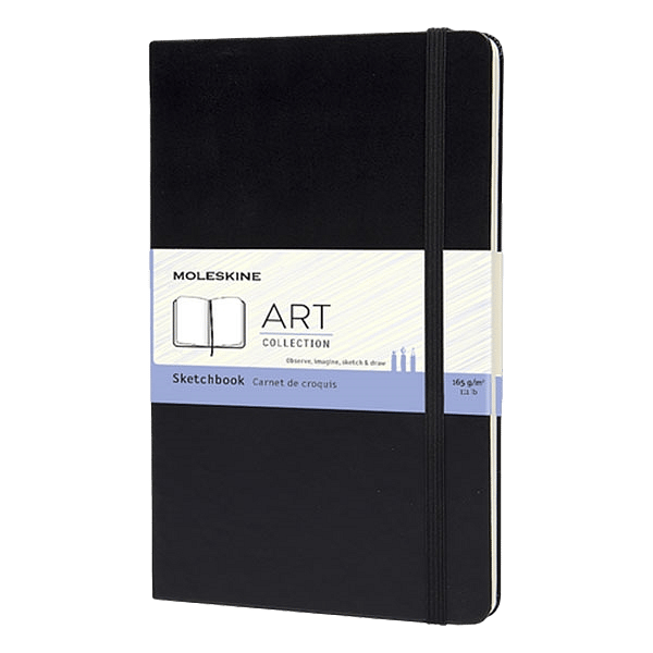 Moleskine Cuaderno de bocetos Tapa Dura Negro Talla L 13x21cm
