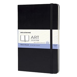 Moleskine Cuaderno de bocetos Tapa Dura Negro Talla L 13x21cm