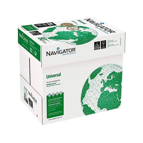 PAQUETE 500H PAPEL 80GR A3 NAVIGATOR CIE169 119906