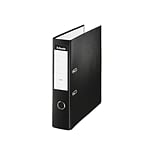 Esselte Archivador de Palanca de PP de Plástico Forrado Folio Lomo 75mm Negro