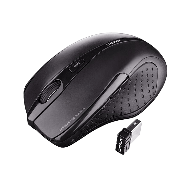Cherry MW 3000 Ergonómico Inalámbrico Negro  Ratón