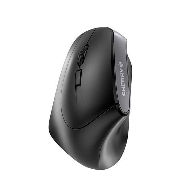 Cherry MW 4500 para Zurdos Ergonómico Vertical Negro Inalámbrico  Ratón