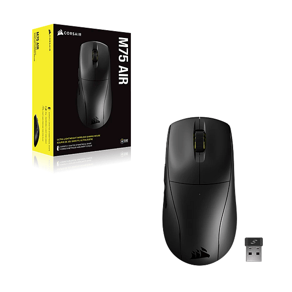 Corsair Gaming M75 Air Wireless ICUE Negro  Ratón inalámbrico