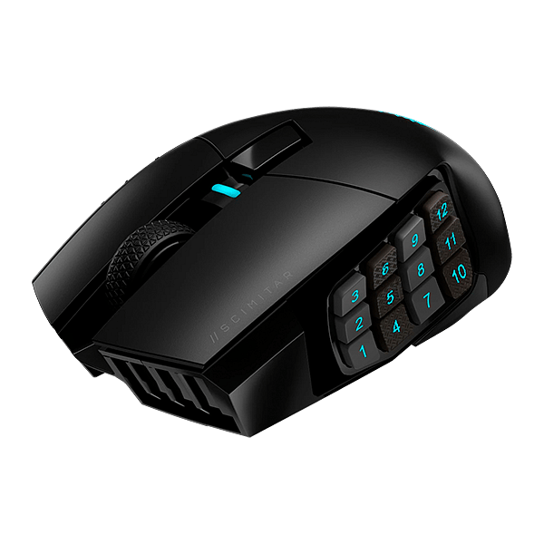 Corsair Scimitar Elite Wireless MMO  Ratón Gaming Inalámbrico 16000 DPI 16 Botones Programables