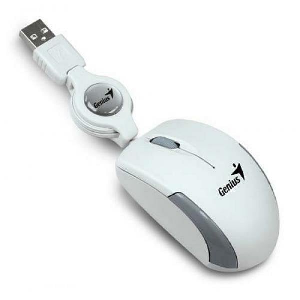 Genius Micro Traveler Blanco  Ratón