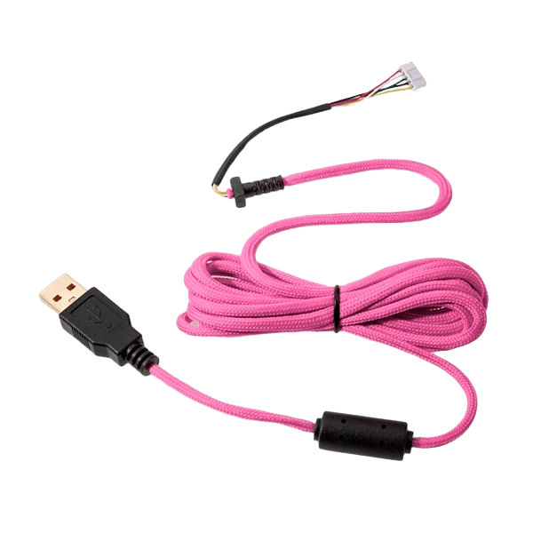 Glorious PC Gaming Race Ascended Cable V2 Majin Pink  Cable Ratón
