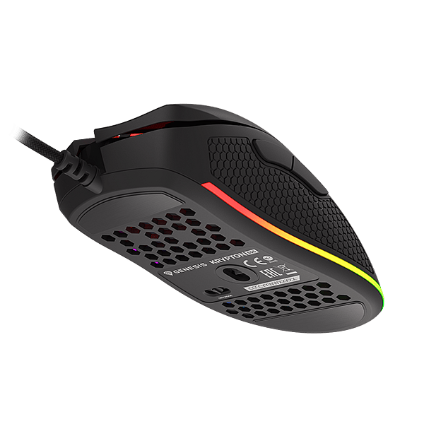 Genesis Krypton 555 8000 DPI RGB Black  Ratón