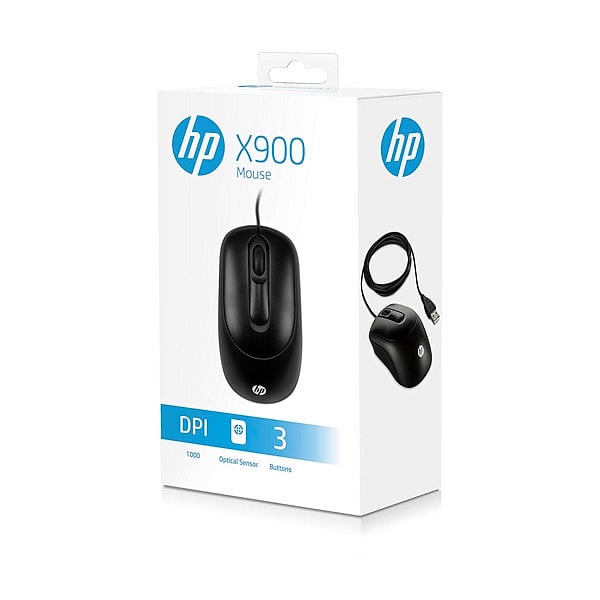 HP X900 óptico con cable  Ratón