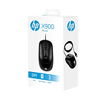 HP X900 óptico con cable  Ratón