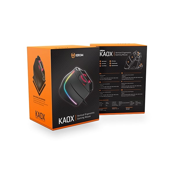 Krom Kaox RGB  Ratón Vertical
