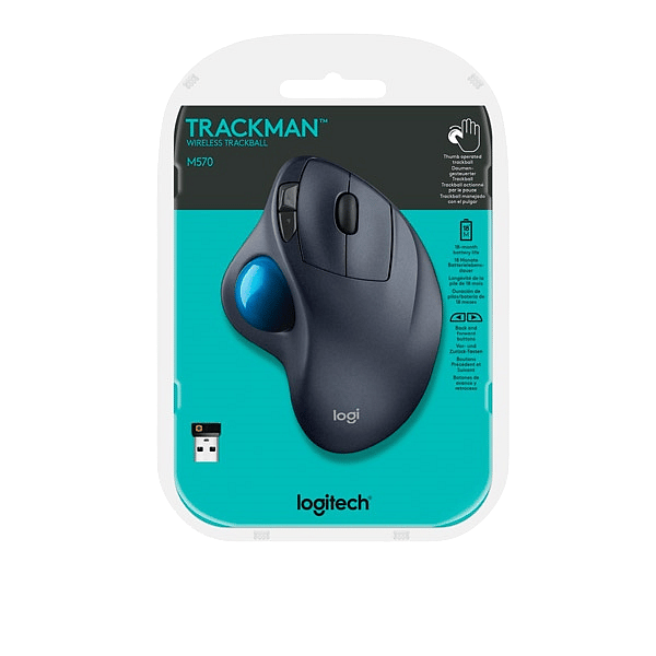 Logitech M570 Wireless TrackBall  Ratón