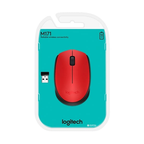 Logitech M171 rojo  Ratón