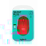 Logitech M330 Silent Plus rojo  Ratón