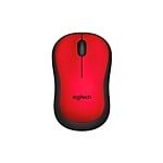 Logitech M220 Silent Rojo  Ratón