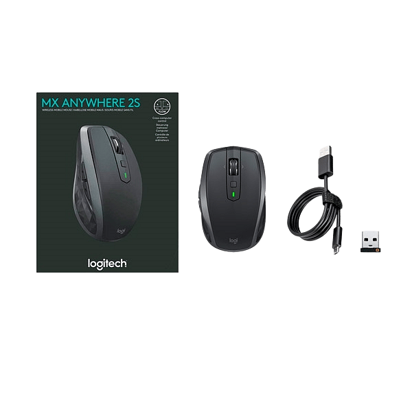 Logitech MX Anywhere 2S grafito Bluetooth  Wireless  Ratón