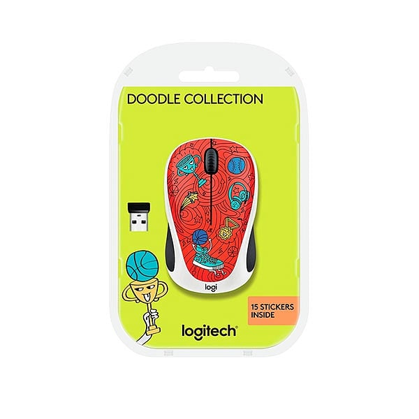 Mouse logitech m238 optico wireless doodle collection