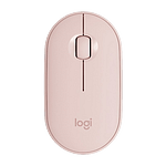 Logitech Pebble M350 Óptico Bluetooth Rosa  Ratón