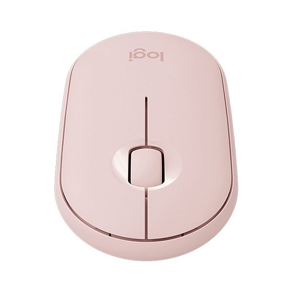 Logitech Pebble M350 Óptico Bluetooth Rosa  Ratón