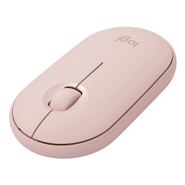 Logitech Pebble M350 Óptico Bluetooth Rosa  Ratón