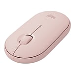 Logitech Pebble M350 Óptico Bluetooth Rosa  Ratón