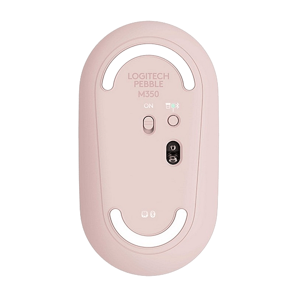 Logitech Pebble M350 Óptico Bluetooth Rosa  Ratón