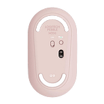 Logitech Pebble M350 Óptico Bluetooth Rosa  Ratón