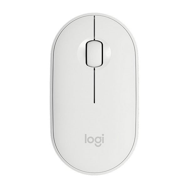 Logitech Pebble M350 Óptico Bluetooth Blanco Crudo  Ratón