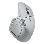 Logitech MX Master 4  Ratón Inalámbrico Ergonómico 7 Botones Sensor Óptico 8000 DPI Conectividad Bluetooth y USBC  Gris Pálido