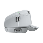 Logitech MX Master 4  Ratón Inalámbrico Ergonómico 7 Botones Sensor Óptico 8000 DPI Conectividad Bluetooth y USBC  Gris Pálido