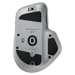 Logitech MX Master 4  Ratón Inalámbrico Ergonómico 7 Botones Sensor Óptico 8000 DPI Conectividad Bluetooth y USBC  Gris Pálido