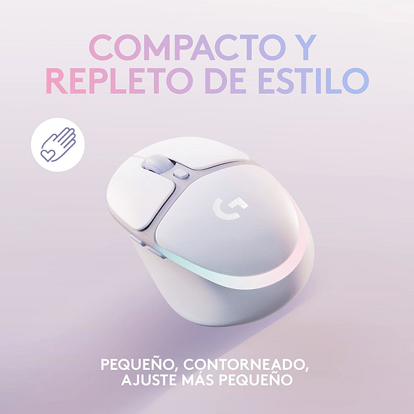 Logitech G705 Gaming  Ratón Inalámbrico 6 Botones Sensor Óptico 8200 DPI LIGHTSPEED Bluetooth Iluminación RGB LIGHTSYNC  Blanco