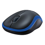 Logitech M185 Azul  Ratón Inalámbrico Ambidiestro Sensor Óptico 1000 DPI Conectividad 24GHz Windows macOS