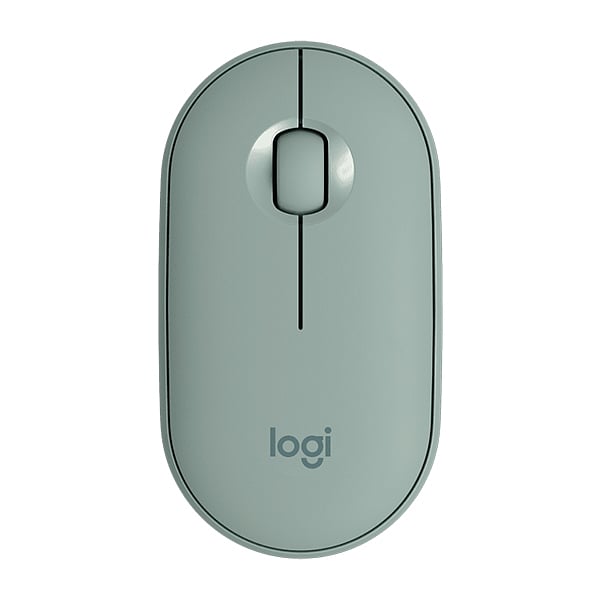 Logitech Pebble M350 Óptico Bluetooth Eucalipto  Ratón