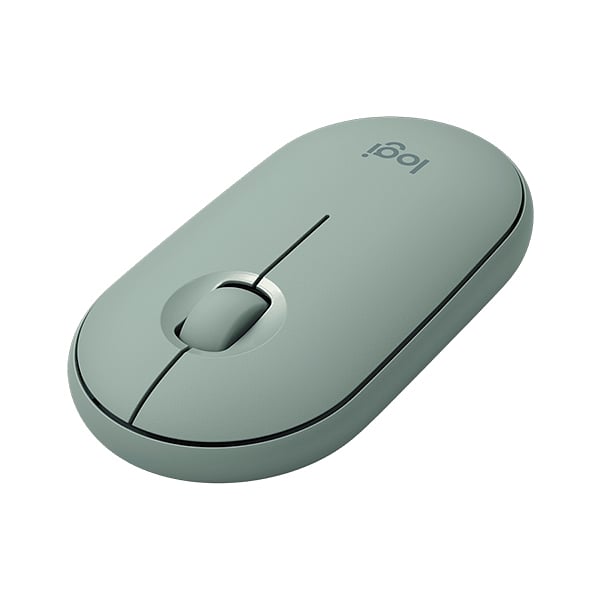 Logitech Pebble M350 Óptico Bluetooth Eucalipto  Ratón