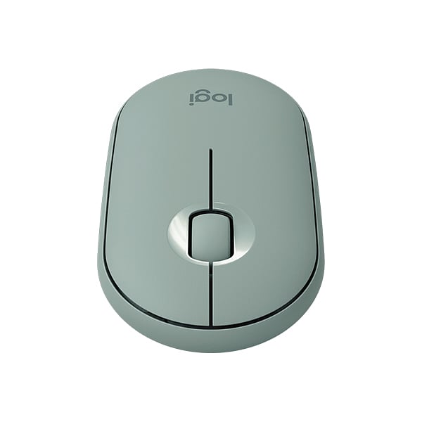 Logitech Pebble M350 Óptico Bluetooth Eucalipto  Ratón