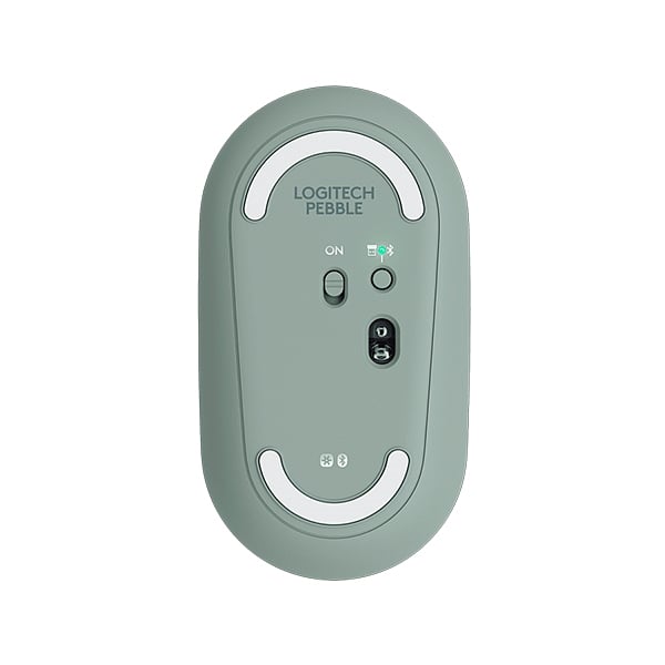 Logitech Pebble M350 Óptico Bluetooth Eucalipto  Ratón