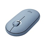 Logitech Pebble M350 Óptico Bluetooth Gris Azulado  Ratón