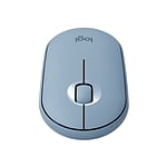 Logitech Pebble M350 Óptico Bluetooth Gris Azulado  Ratón