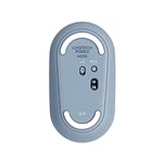 Logitech Pebble M350 Óptico Bluetooth Gris Azulado  Ratón